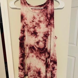 Tie-Dye Flowy American Eagle Tank